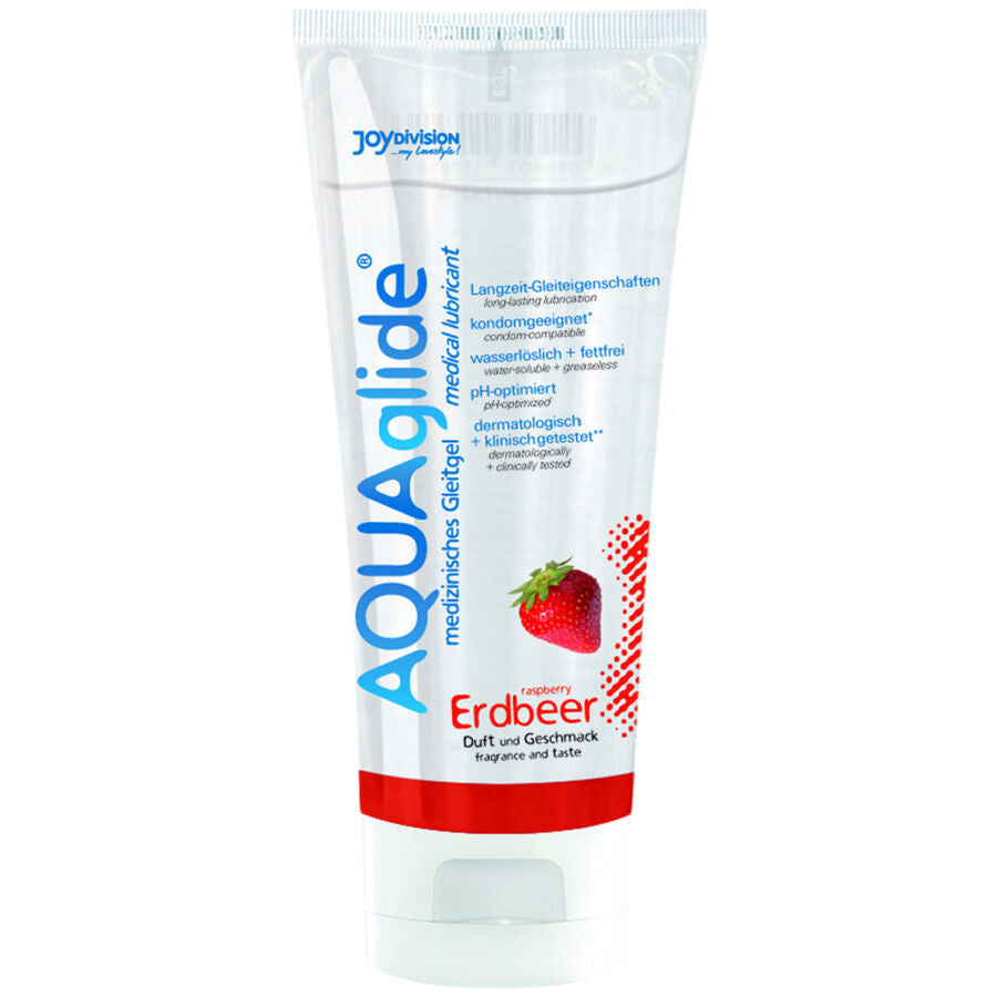JOYDIVISION AQUAGLIDE - GLIJMIDDEL MET AARDBEISMAAK 100 ML