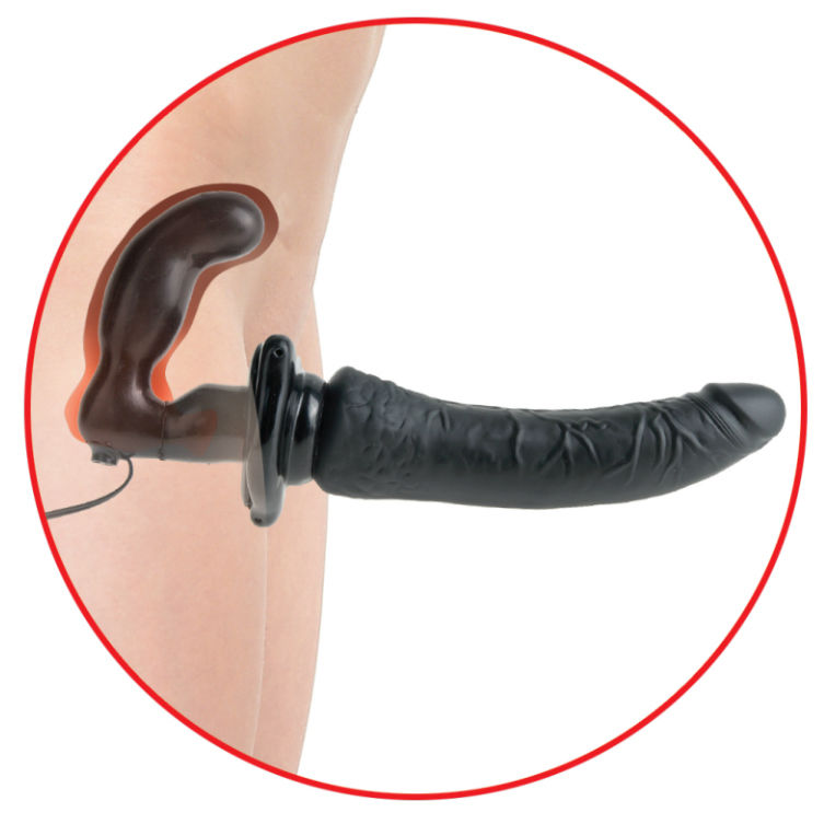 FETISH FANTASY SERIE - DELUXE SERIE PENETRIS ZWART VIBREREND HARNAS