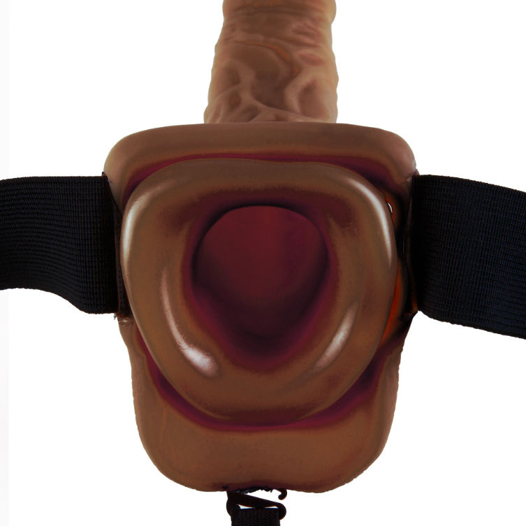 FETISH FANTASY SERIE - 9 HARNAS MET HOLLE TESTIKELEN MAN 22,9 CM BRUIN
