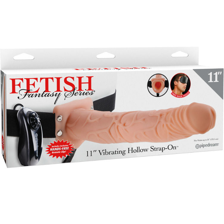 FETISH FANTASY SERIE - 11 VIBRERENDE HARNAS MET HOLLE TESTIKLS MAN 27,9 CM NATUURLIJK