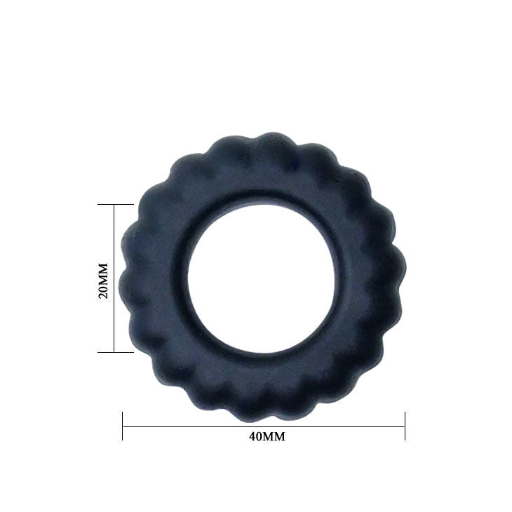 DANCE - TITAN COCKRING ZWART 2 CM 