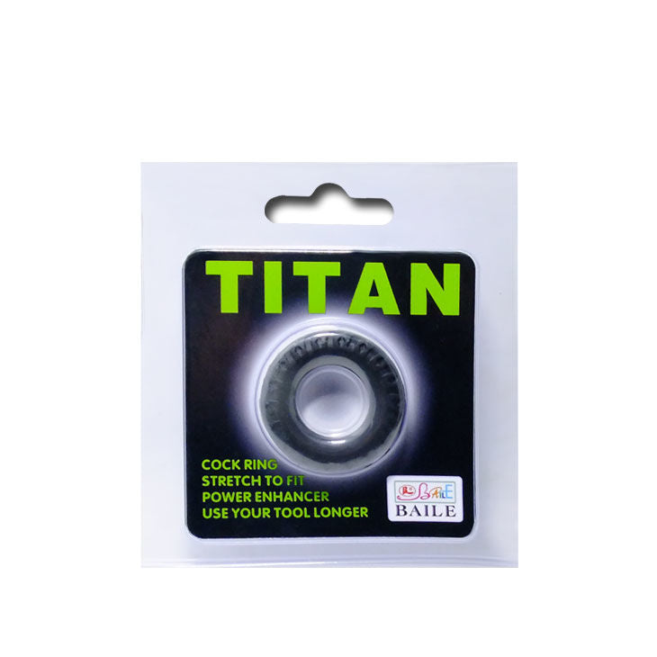 DANCE - TITAN COCKRING ZWART GROEN 2 CM 