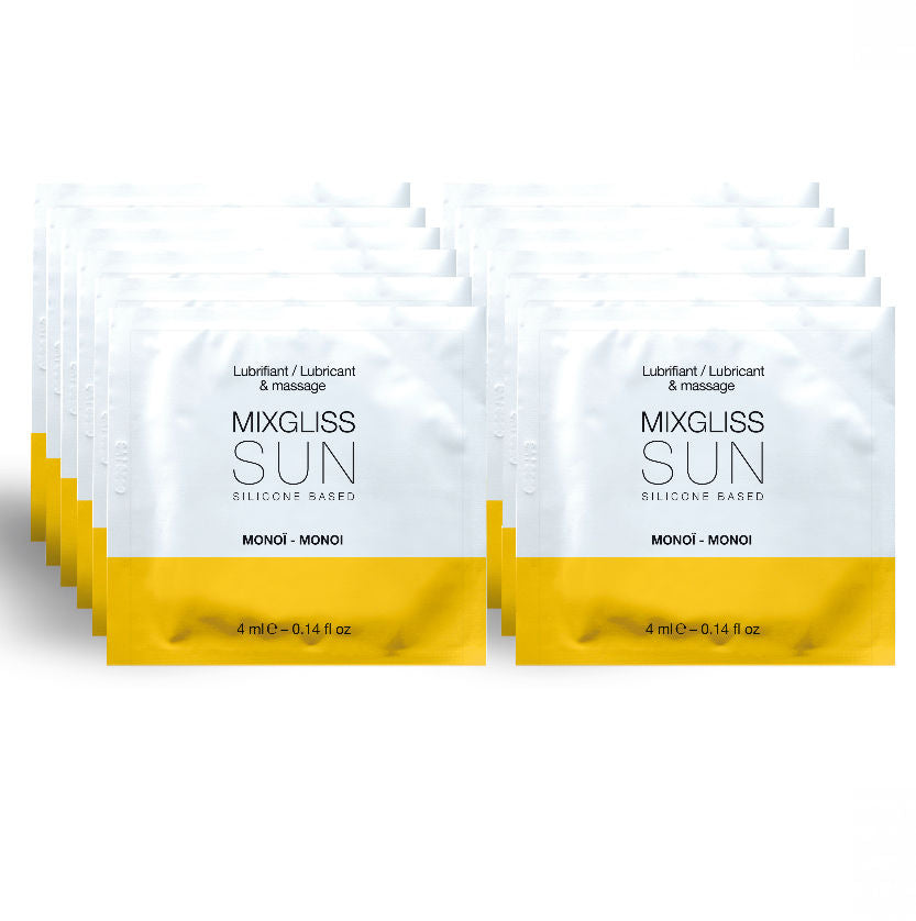 MIXGLISS - SILICONEN BASIS GLIJMIDDEL MONOI GEUR 12 ENKELE DOSIS 4ML