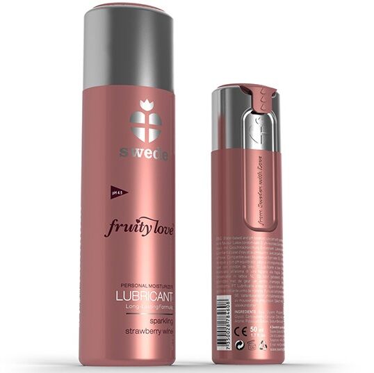 SWEDE - FRUITY LOVE AARDBEI EN CHAMPAGNE GLIJMIDDEL 100 ML 