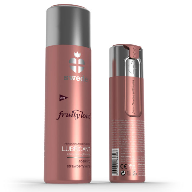SWEDE - FRUITY LOVE AARDBEI EN CHAMPAGNE GLIJMIDDEL 50 ML