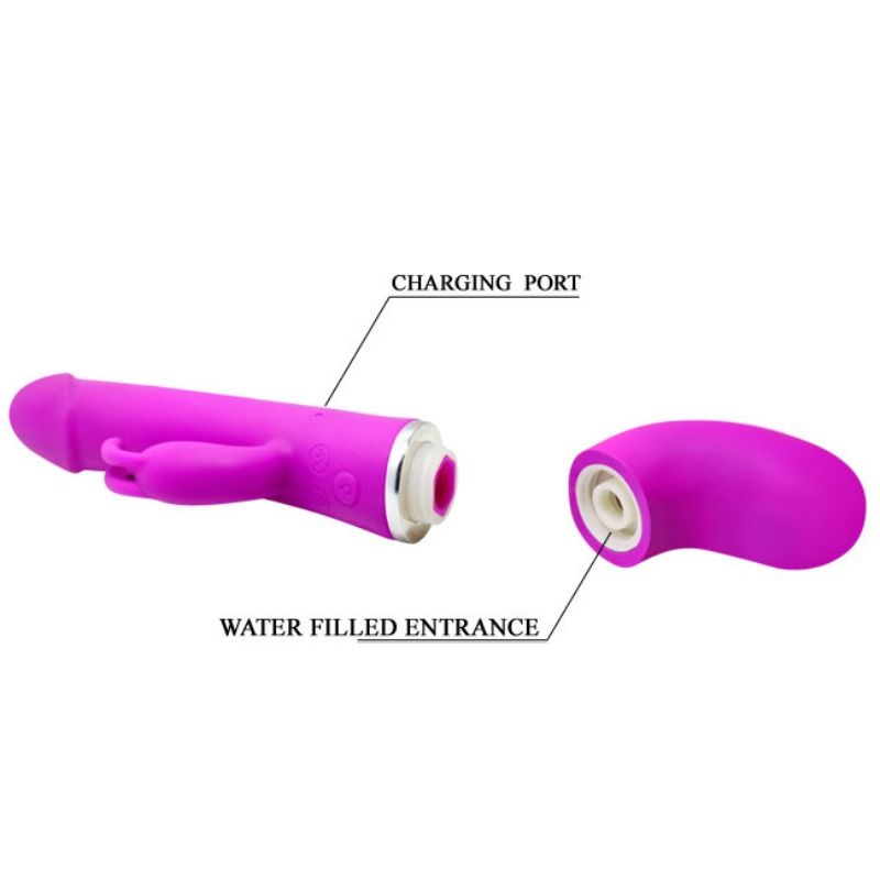 PRETTY LOVE - HENRY VIBRATOR MET 12 VIBRATIESTANDEN EN SQUIRTFUNCTIE