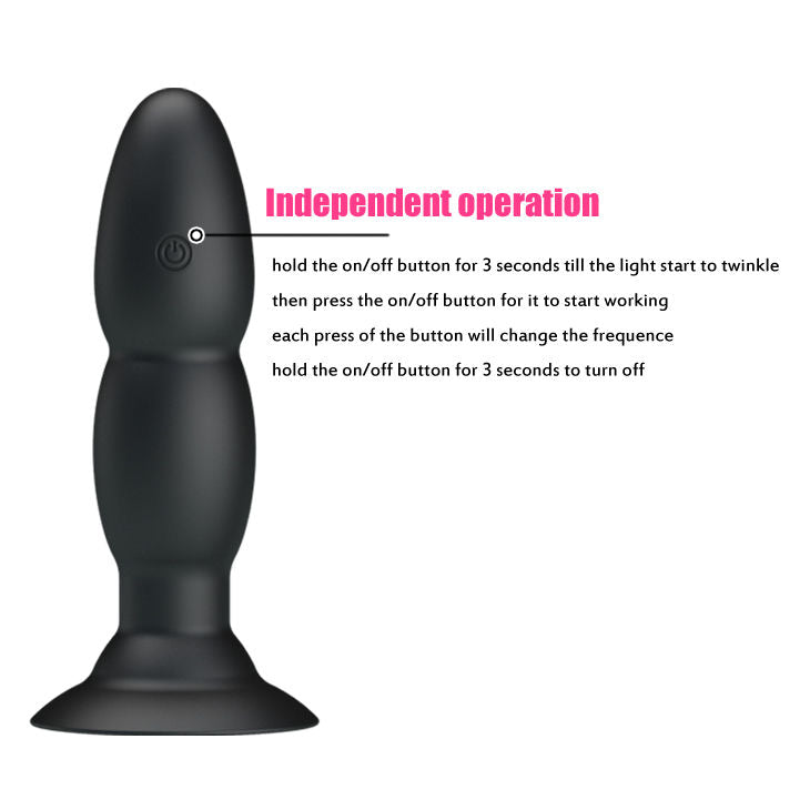 PRETTY LOVE - PLUG VIBRATOR EN AFSTANDSBEDIENING ROTATIE