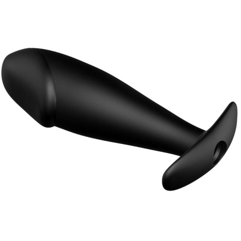 PRETTY LOVE - SILICONEN ANAAL PLUG PENISVORM MET 12 VIBRATIESTANDEN ZWART