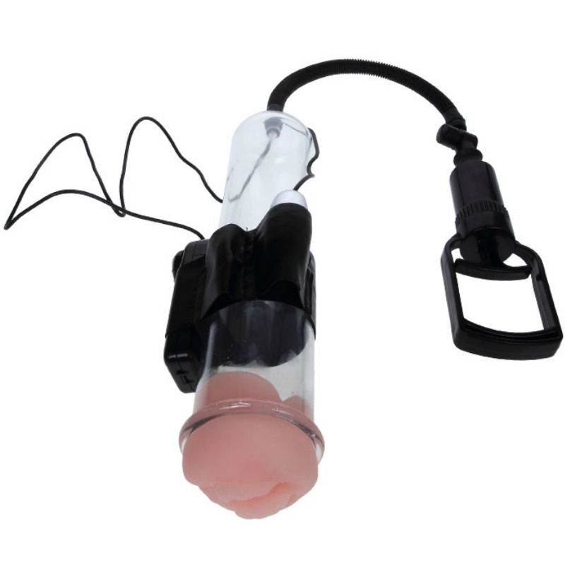 DANS - ERECTIEPOMP MET VINGERTREKKER EN VIBRATIE
