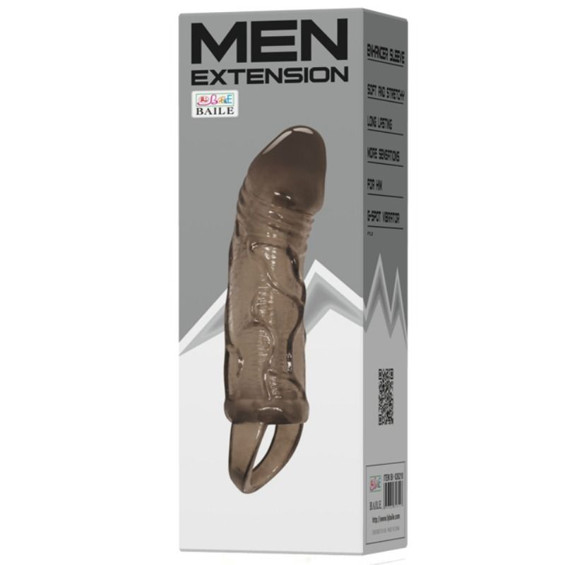BAILE - PENISVERLENGINGSSCHOENEN MET BAND VOOR TESTIKELEN ZWART 13,5 CM