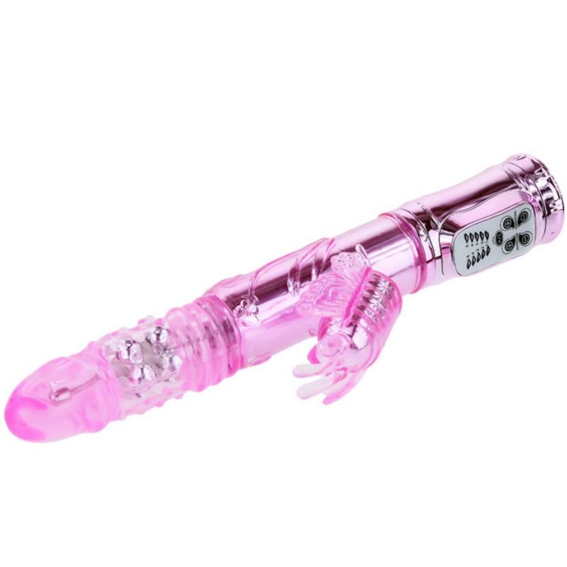 DANCE - OPLAADBARE VIBRATOR MET ROTATIE EN BOTTERENDE VLINDERSTIMULATOR