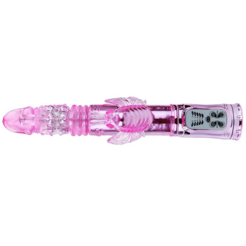 DANCE - OPLAADBARE VIBRATOR MET ROTATIE EN BOTTERENDE VLINDERSTIMULATOR