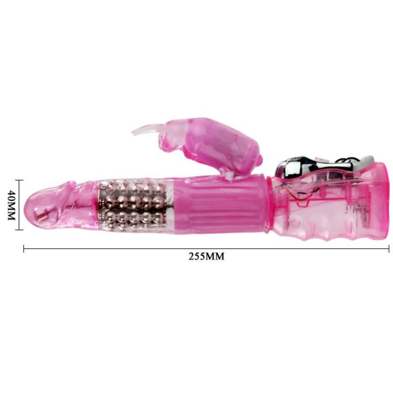 DANCE - VIBRATOR MET ROTATIE EN KONIJN MEERDERE SNELHEDEN EN MEERDERE ROTATIE
