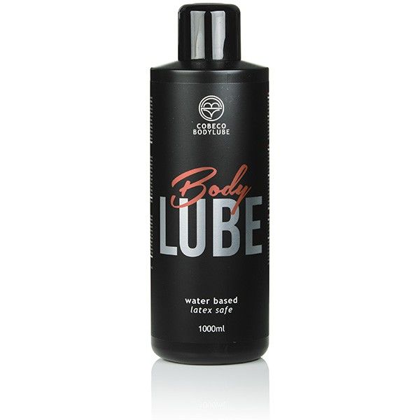 COBECO - BODYLUBE WATERGEBASEERD LATEX VEILIG LICHAAMSMIDDEL GLIJMIDDEL 1000 ML