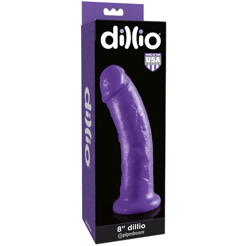 DILLIO - DILDO MET ZUIGNAP 20,32 CM LILAC