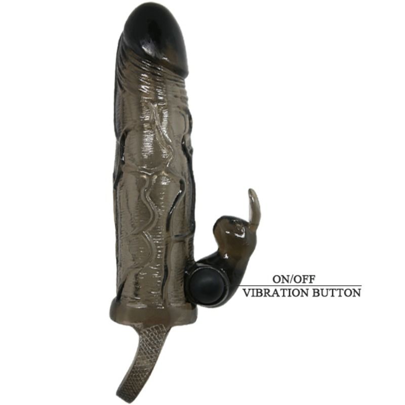 DANCE - BRAVE MAN REALISTISCHE PENISSCHOENEN MET KONIJN 16,5 CM ZWART
