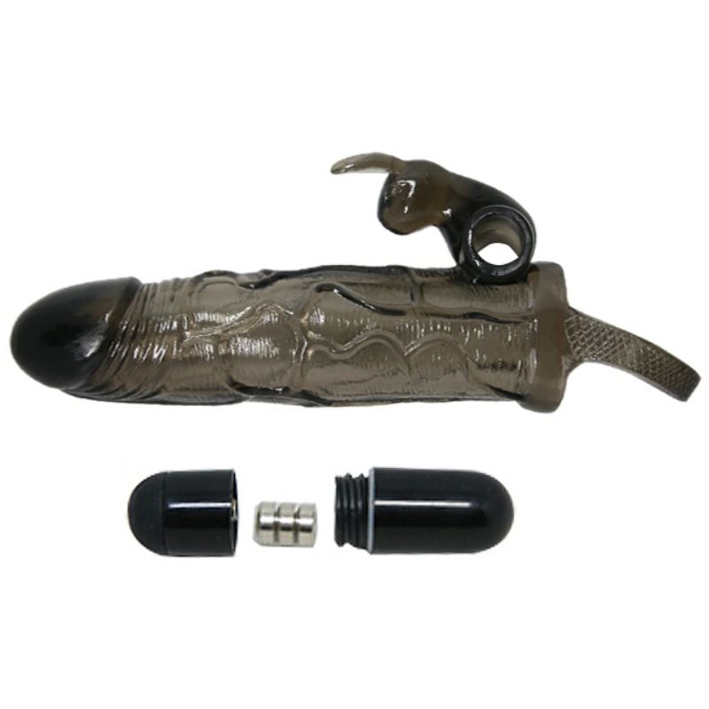 DANCE - BRAVE MAN REALISTISCHE PENISSCHOENEN MET KONIJN 16,5 CM ZWART
