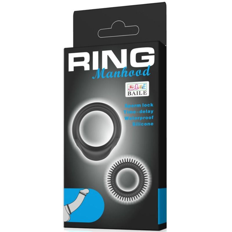 DANCE - KIT 2 SILICONEN RINGEN RING MANHOOD