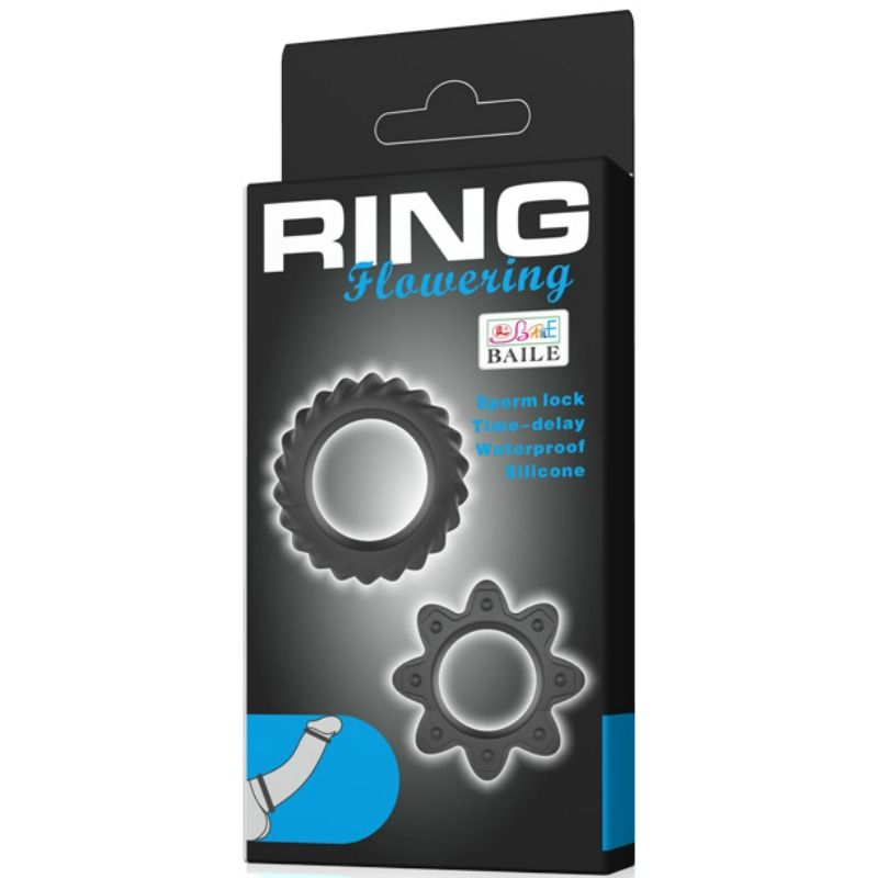 DANCE - KIT 2 SILICONEN RINGEN BLOEIEND