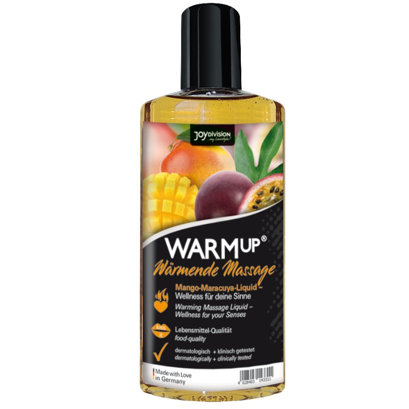 JOYDIVISION AQUAGLIDE - WARMUP MANGO+PASSIEVRUCHT MASSAGE OLIE 150 ML