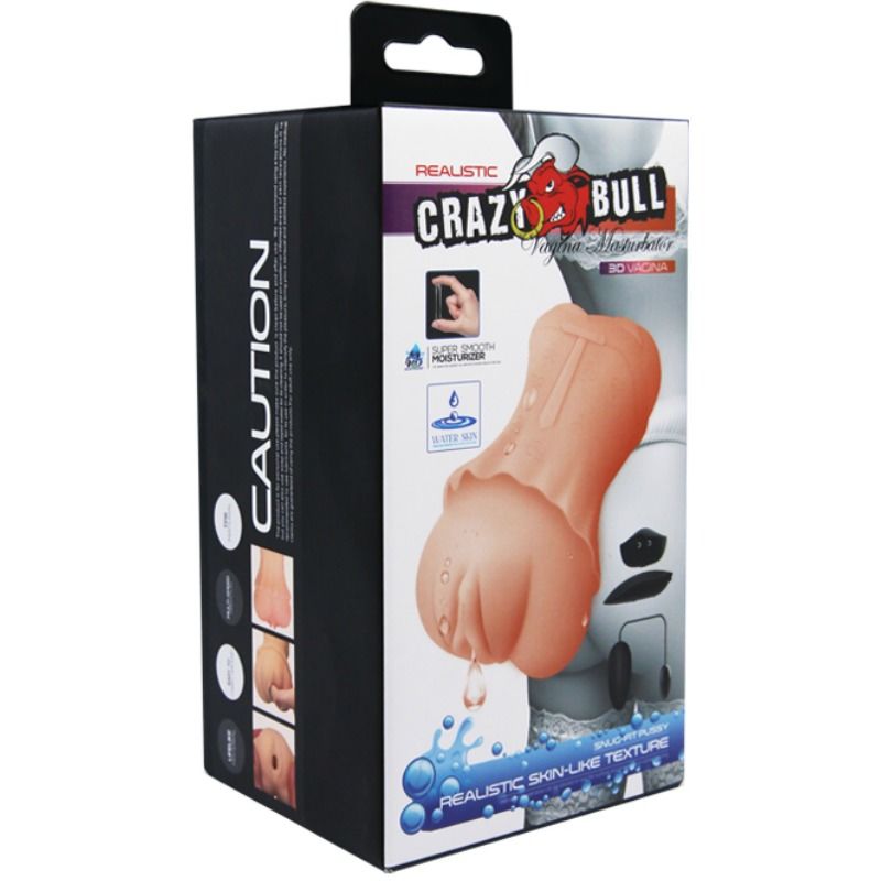 CRAZY BULL - WATER SKIN VAGINA MASTURBATOR MET VIBRERENDE KOGEL 2