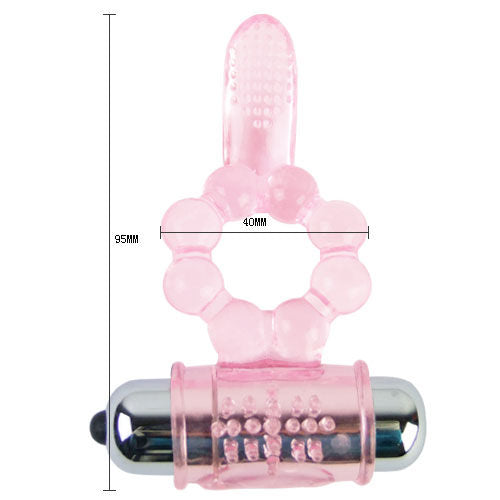 DANCE - SILICONEN RING 10 RITMES ROZE TRILLENDE TONG