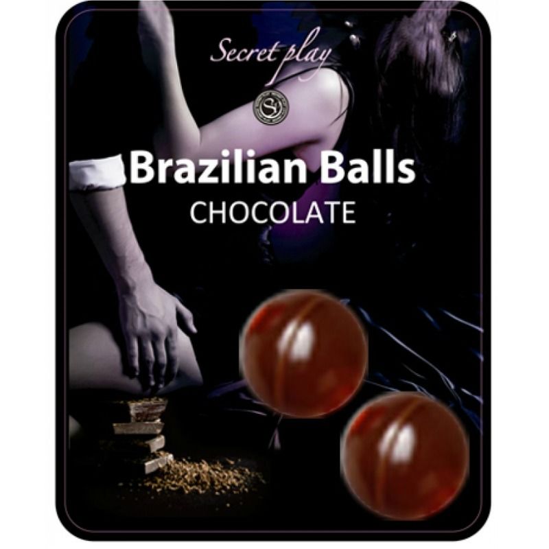SECRETPLAY - BRAZILIAANSE BALLEN CHOCOLADESET 2 BALLEN