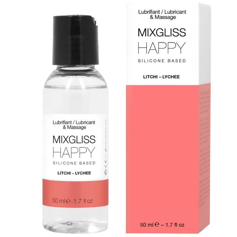 MIXGLISS - HAPPY LITCHI SILICONEN GLIJMIDDEL 50 ML