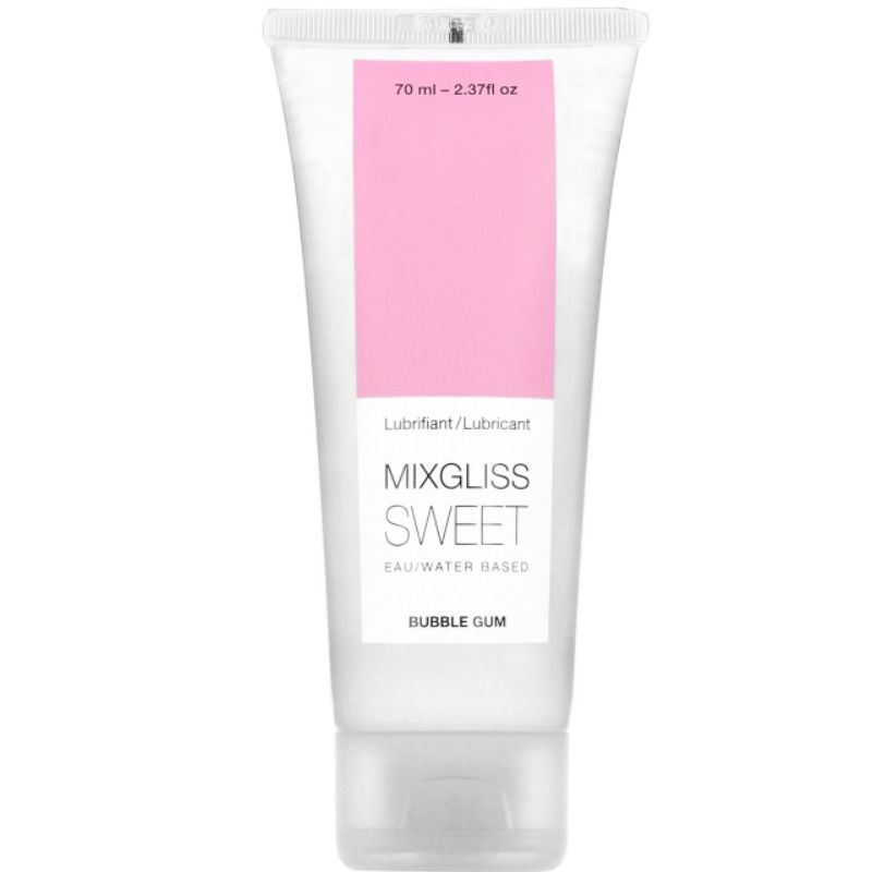 MIXGLISS - GLIJMIDDEL OP WATERBASIS MET BUBBLEGUMSMAAK 70 ML