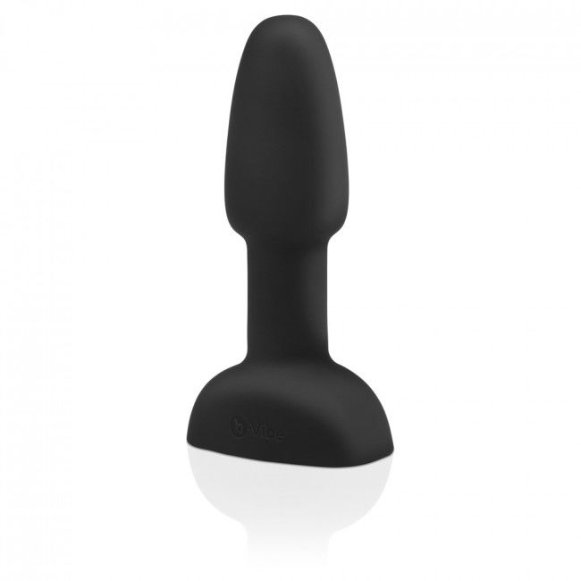 B-VIBE - RIMMING ANAAL PLUG MET AFSTANDSBEDIENING EN KLEIN ZWART
