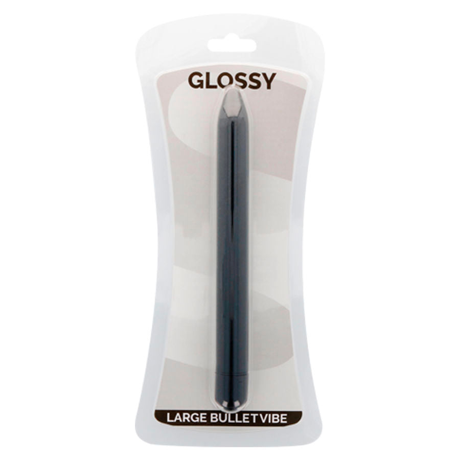 GLANZEND - SLANKE ZWARTE VIBRATOR