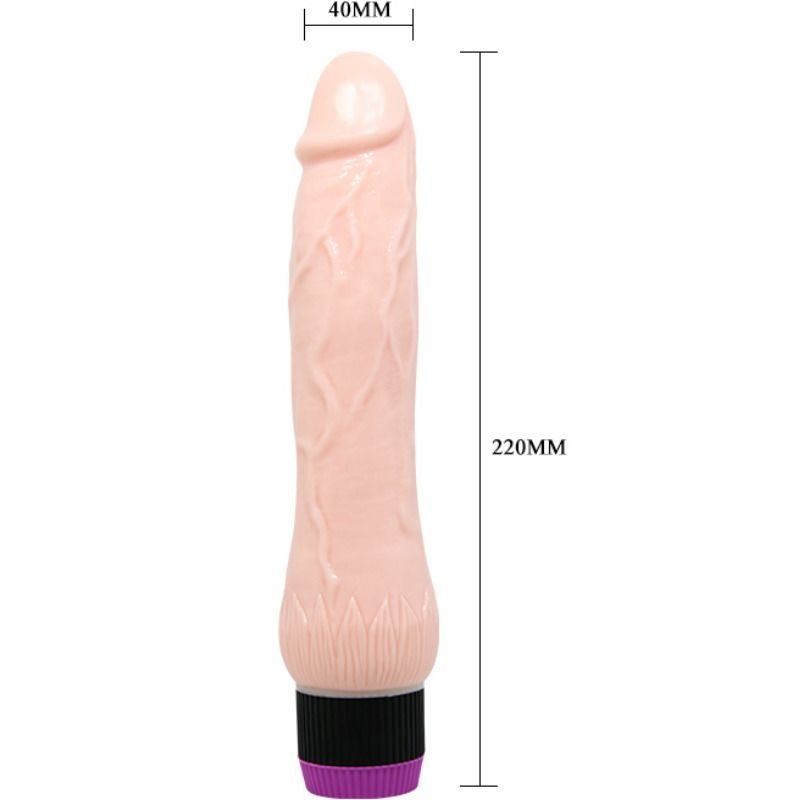 DANCE - ADOUR CLUB REALISTISCHE VIBRATOR BREDE BASIS 22 CM