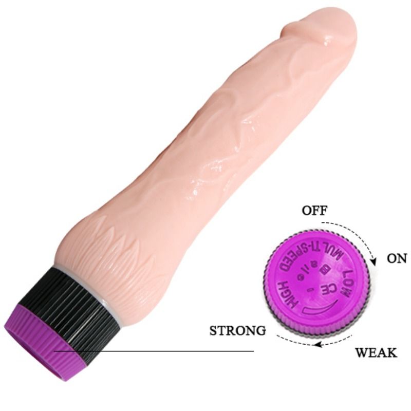 DANCE - ADOUR CLUB REALISTISCHE VIBRATOR BREDE BASIS 22 CM