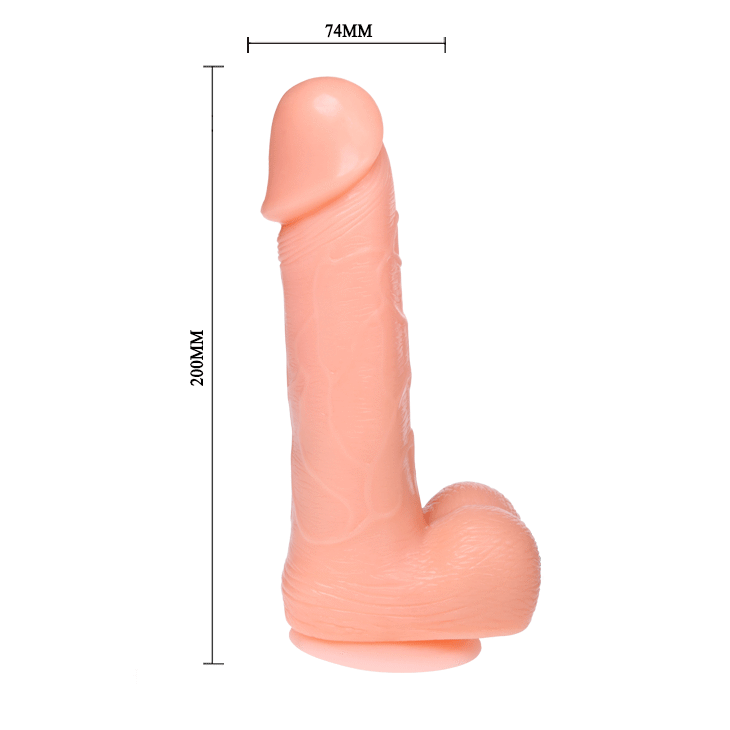 DANSEN - REALISTISCHE DILDO DONG TRILLEND EN DRAAIEND 20 CM