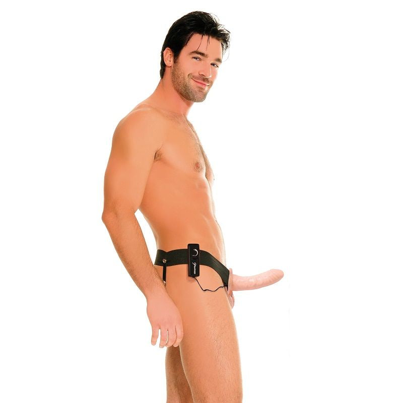 FETISH FANTASY SERIE - HOL TRILLEND HARNAS VOOR HEM EN HAAR NATUURLIJK 14CM