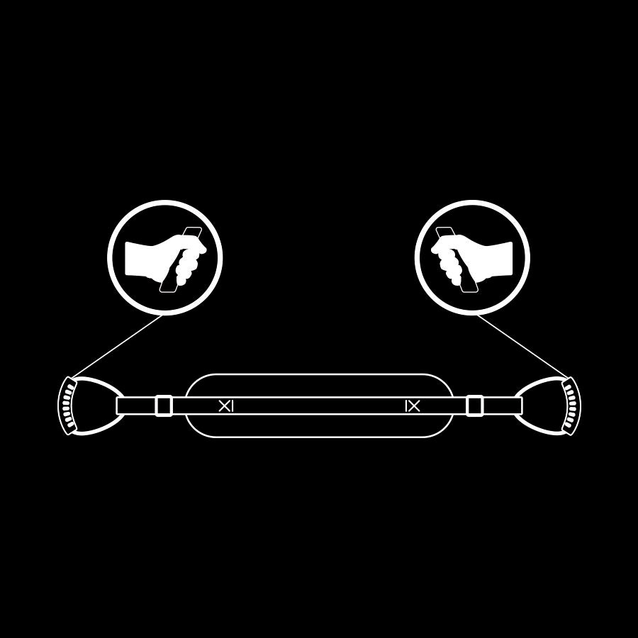 FETISH SUBMISSIVE – harnas in hondenstijl met neopreen voering