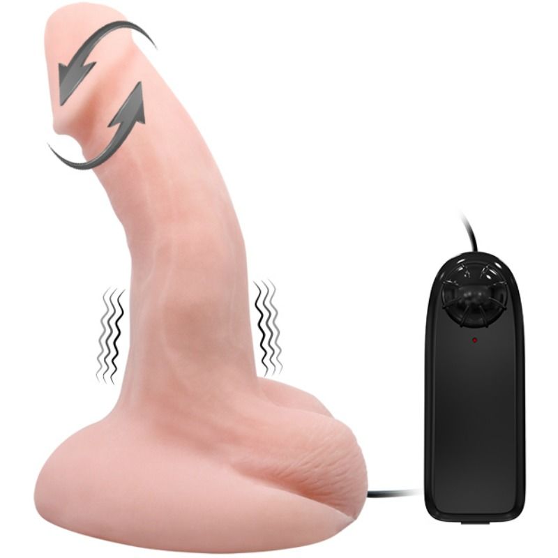 DANS - WILLEKEURIGE DILDO VIBRATIE- EN ROTATIEFUNCTIE