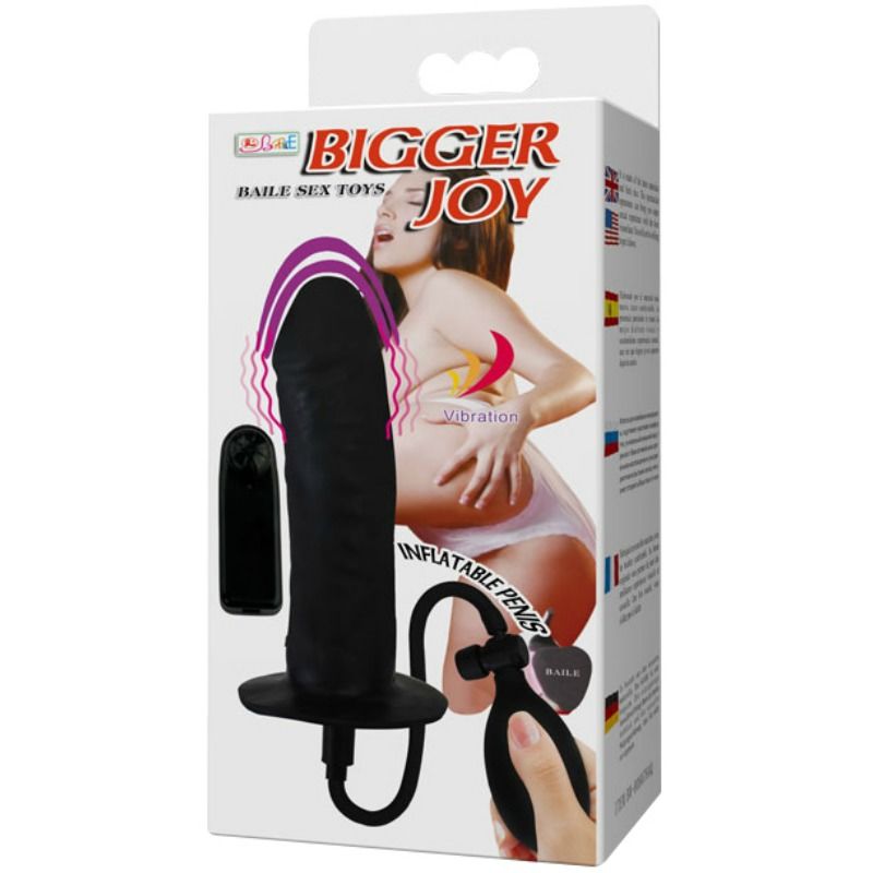 DANCE - BIGGER JOY OPBLAASBARE PENIS MET VIBRATIE 16 CM