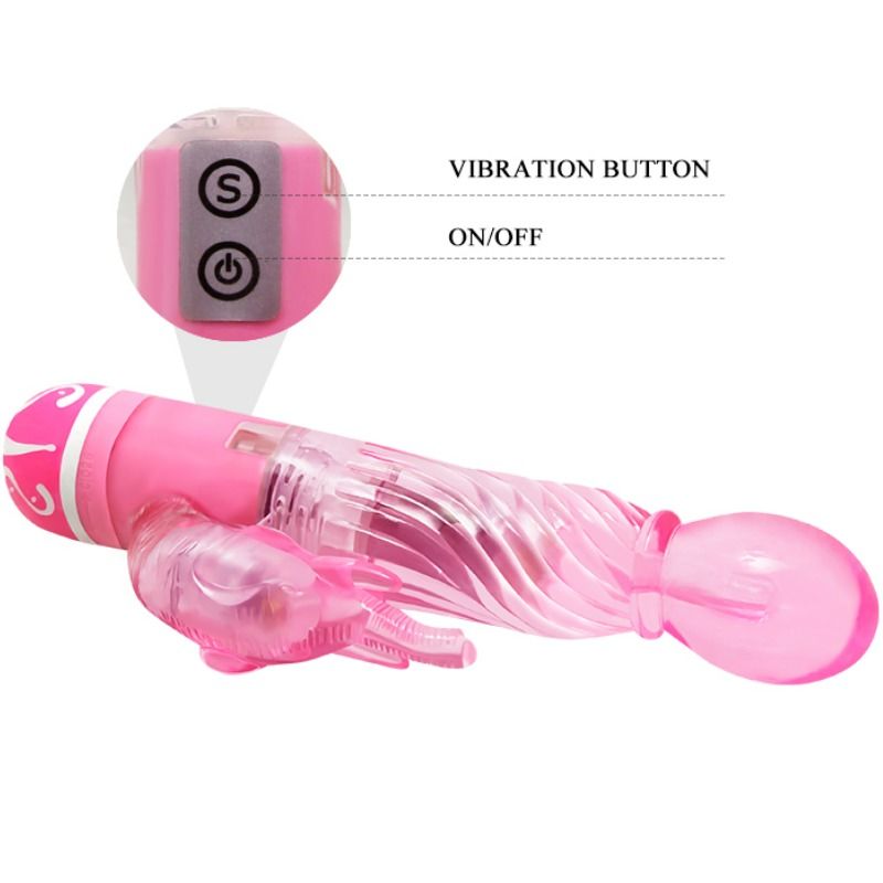 DANCE - MEERSNELHEDEN VIBRATOR MET ROZE STIMULATOR