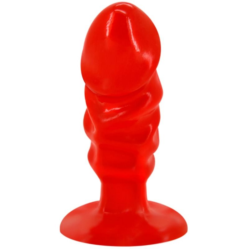 DANCE - UNISEX ANAAL PLUG MET ZUIGNAP ROOD