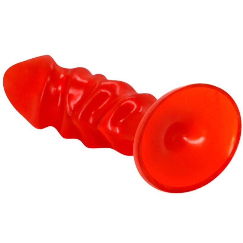 DANCE - UNISEX ANAAL PLUG MET ZUIGNAP ROOD