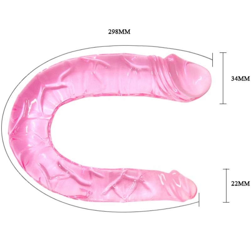 DANS - DUBBELE DONG DUBBELE ROZE DILDO