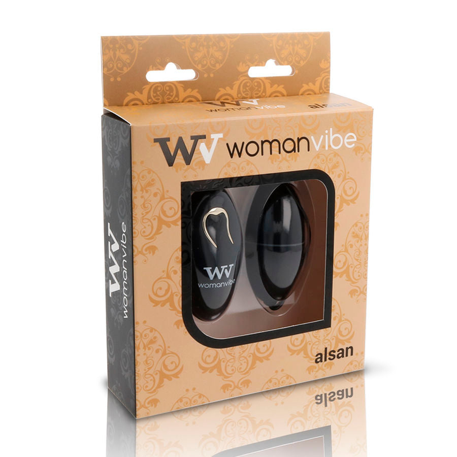 WOMANVIBE - ALSAN EGG AFSTANDSBEDIENING ZWART SILICONEN ZWART