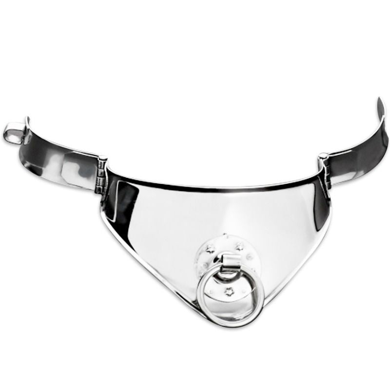 METAL HARD - BEVESTIGINGSHALSBAND MET RING EN SLOT 12,5 CM