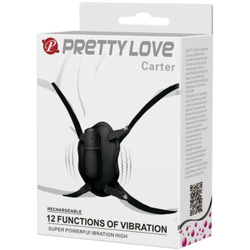 PRETTY LOVE - CARTER STRAP-ON MET VIBRERENDE KOGEL