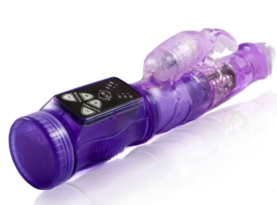 DANS - MINI ROTATOR MET GELUKKIGE ENGEL KONIJN LILAC
