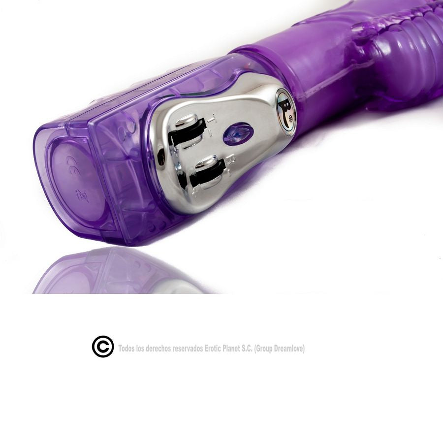 DANS - OP EN NEER KONIJN LILAC SUPER-STIMULATOR ROTATOR
