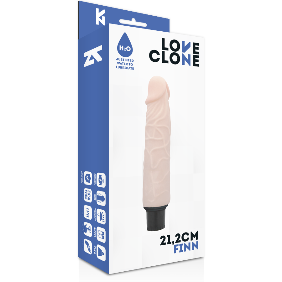 LOVECLONE - FINN REALISTISCHE VIBRATOR ZELFSMERING 21.2 CM -O- 3.8 CM