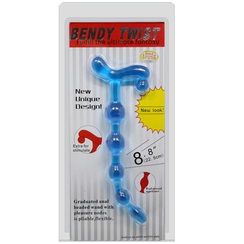 DANS - BENDY TWIST BLAUWE ANALE BALLEN