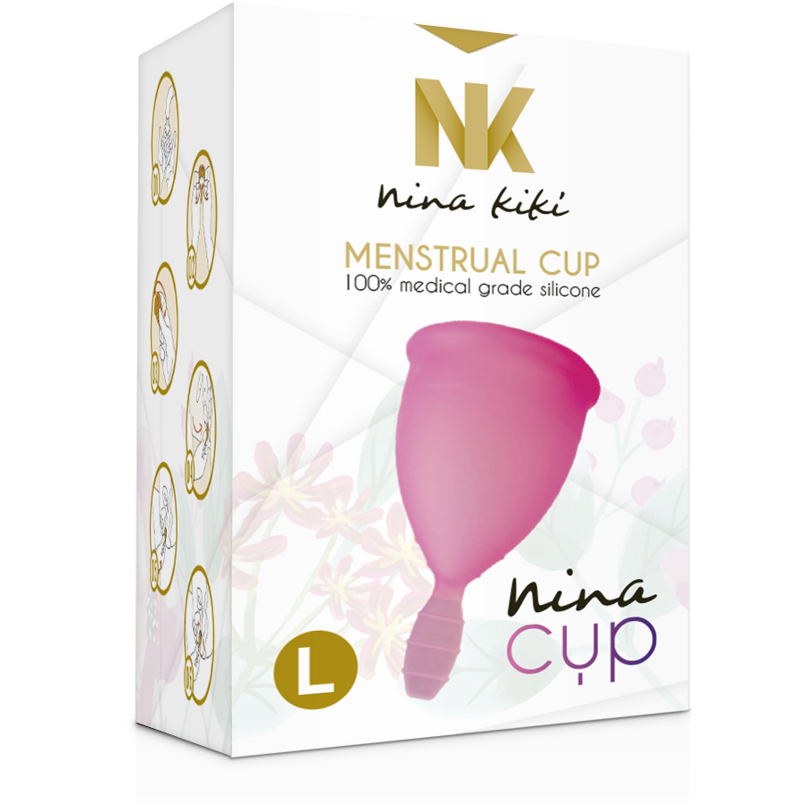 NINA KIKÍ - ROZE MENSTRUATIECUP - MAAT L